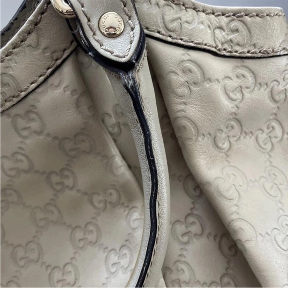 Gucci Beige Leather Tote Bag - Picture 9 of 11